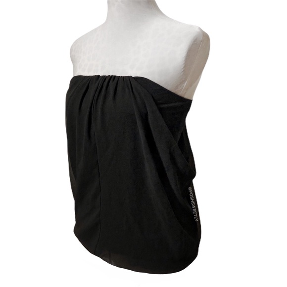 Express Tops - Express Draped Bandeau Strapless Top